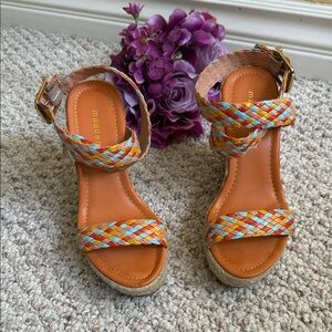 Madden Girl Colorful Braided Sandals